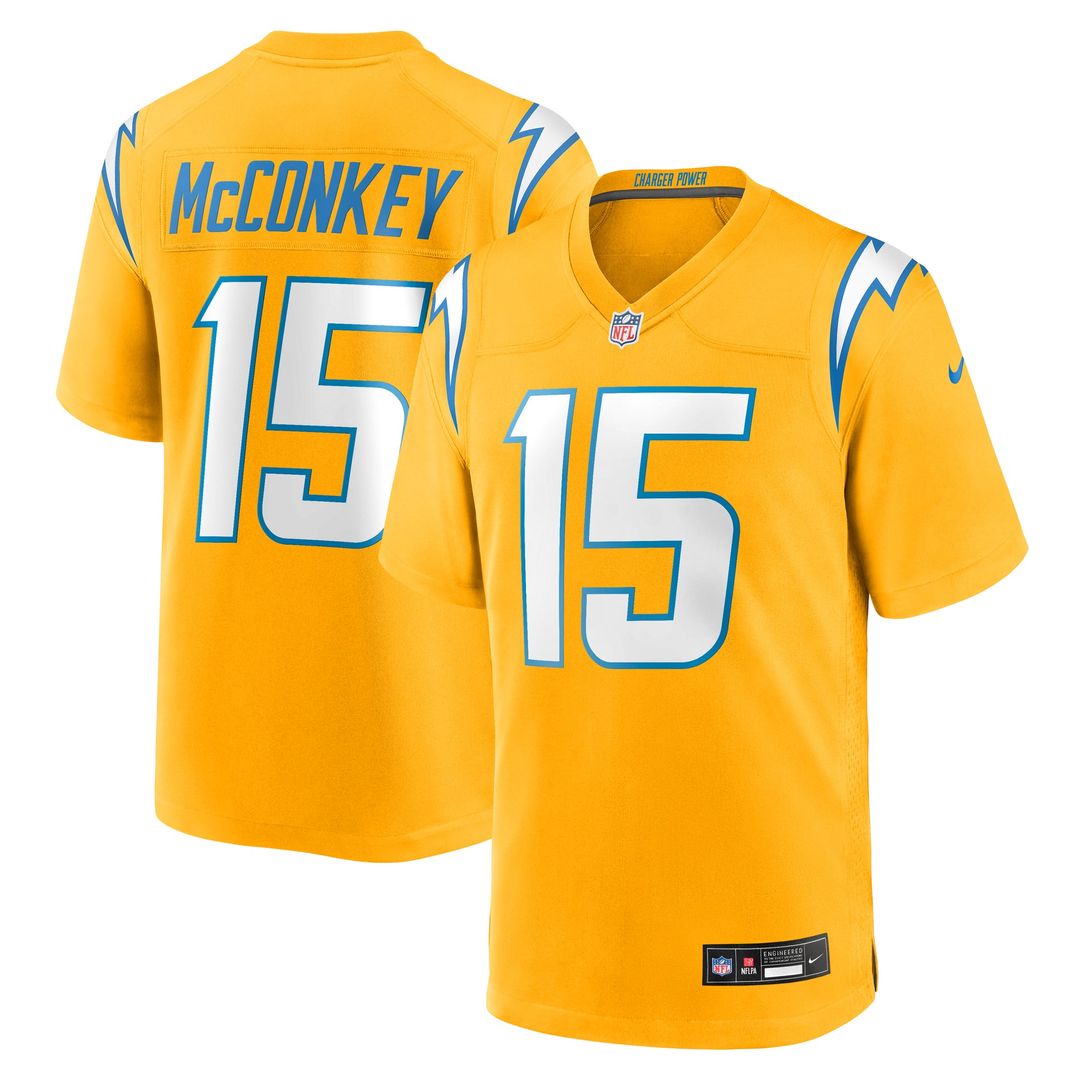 Los Angeles Chargers Ladd McConkey Nike Navy Alternate Super Chargers Game Player Jersey