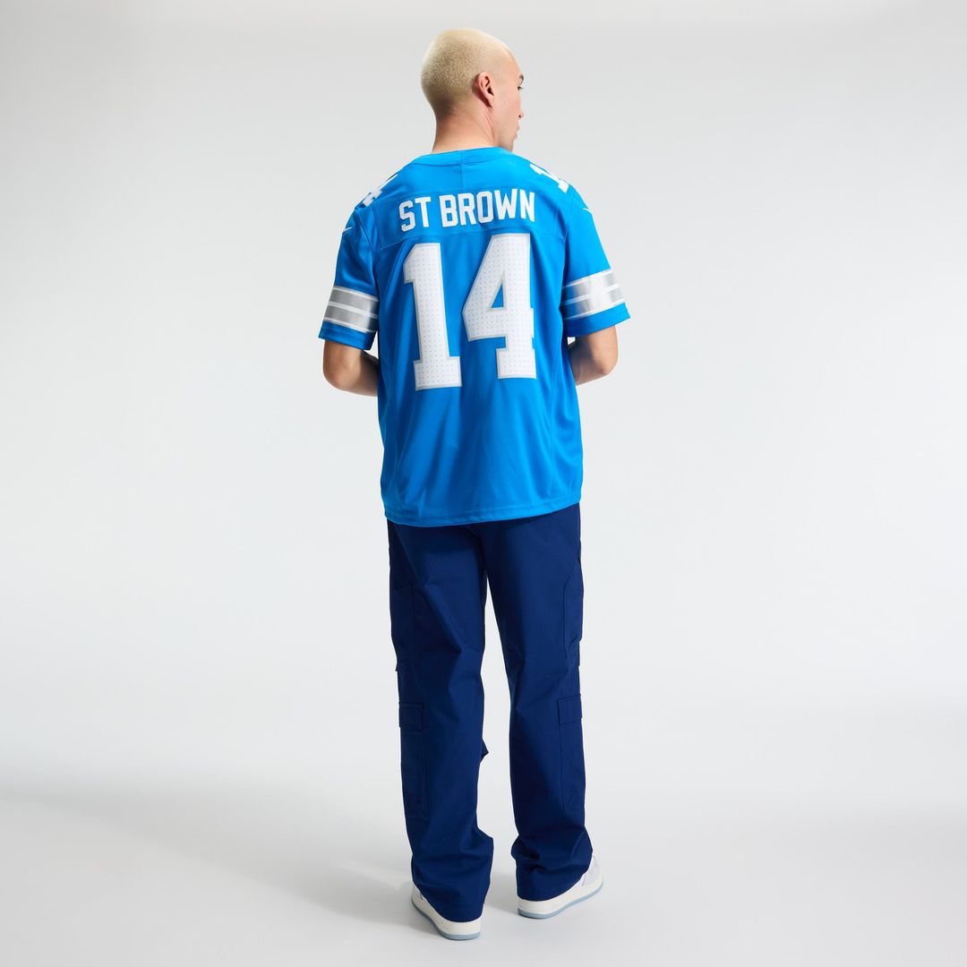 Detroit Lions Amon-Ra St. Brown Nike Black Alternate Vapor F.U.S.E. Stitched Limited Jersey