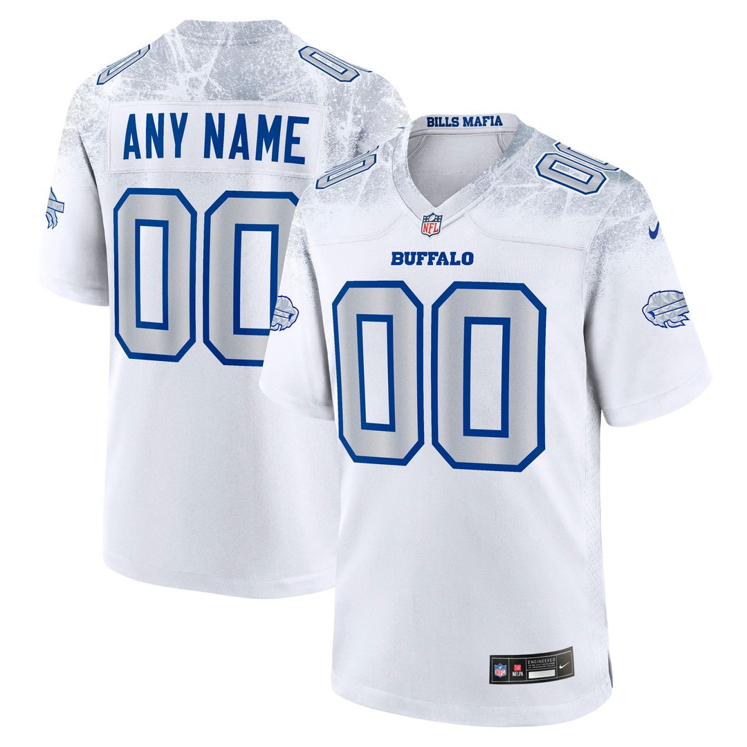 Buffalo Bills Nike White Rivalries Collection Custom Game Jersey