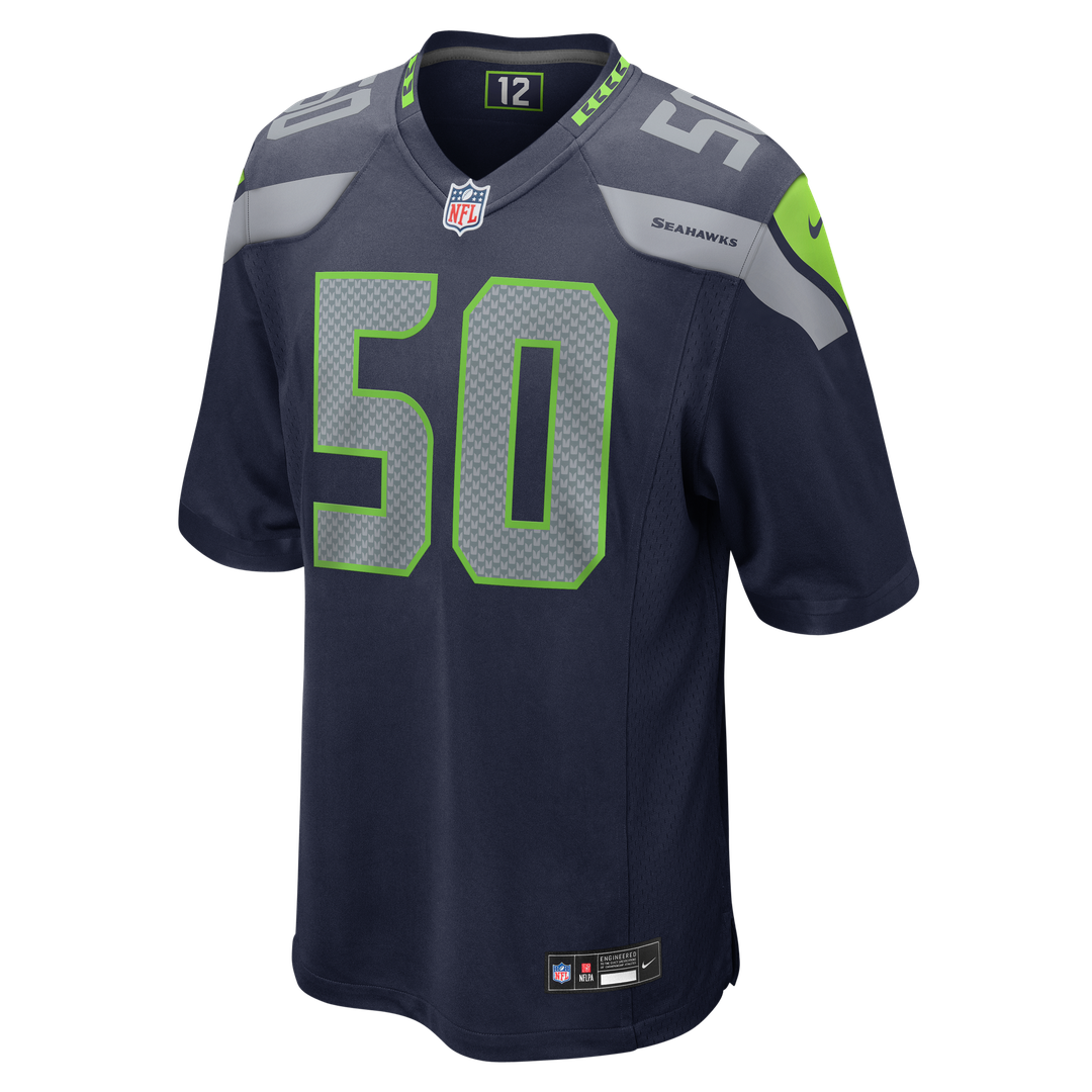 Seattle Seahawks Jared Ivey Nike College Navy Team Game Jersey