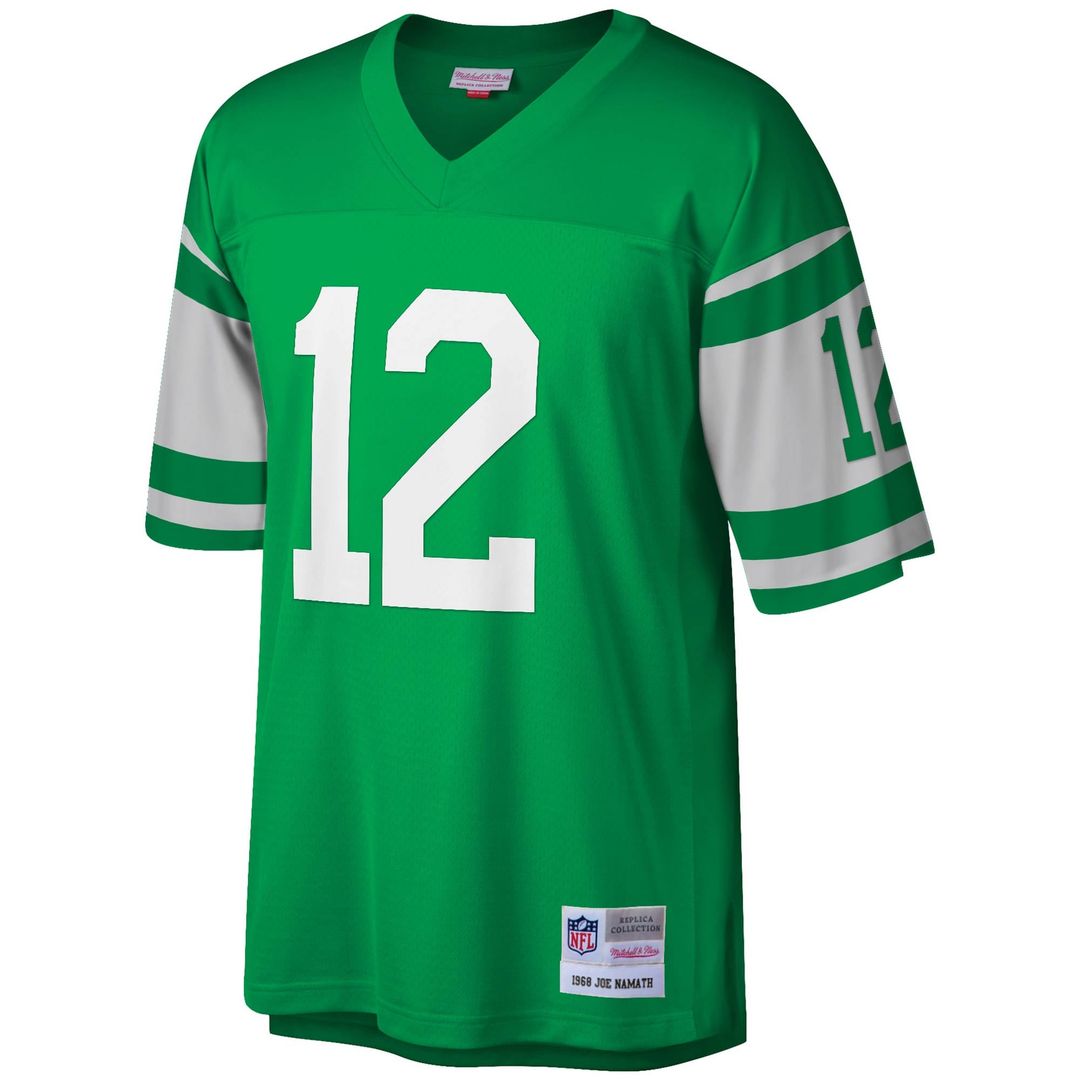 New York Jets Joe Namath Mitchell & Ness Kelly Green Legacy Replica Jersey