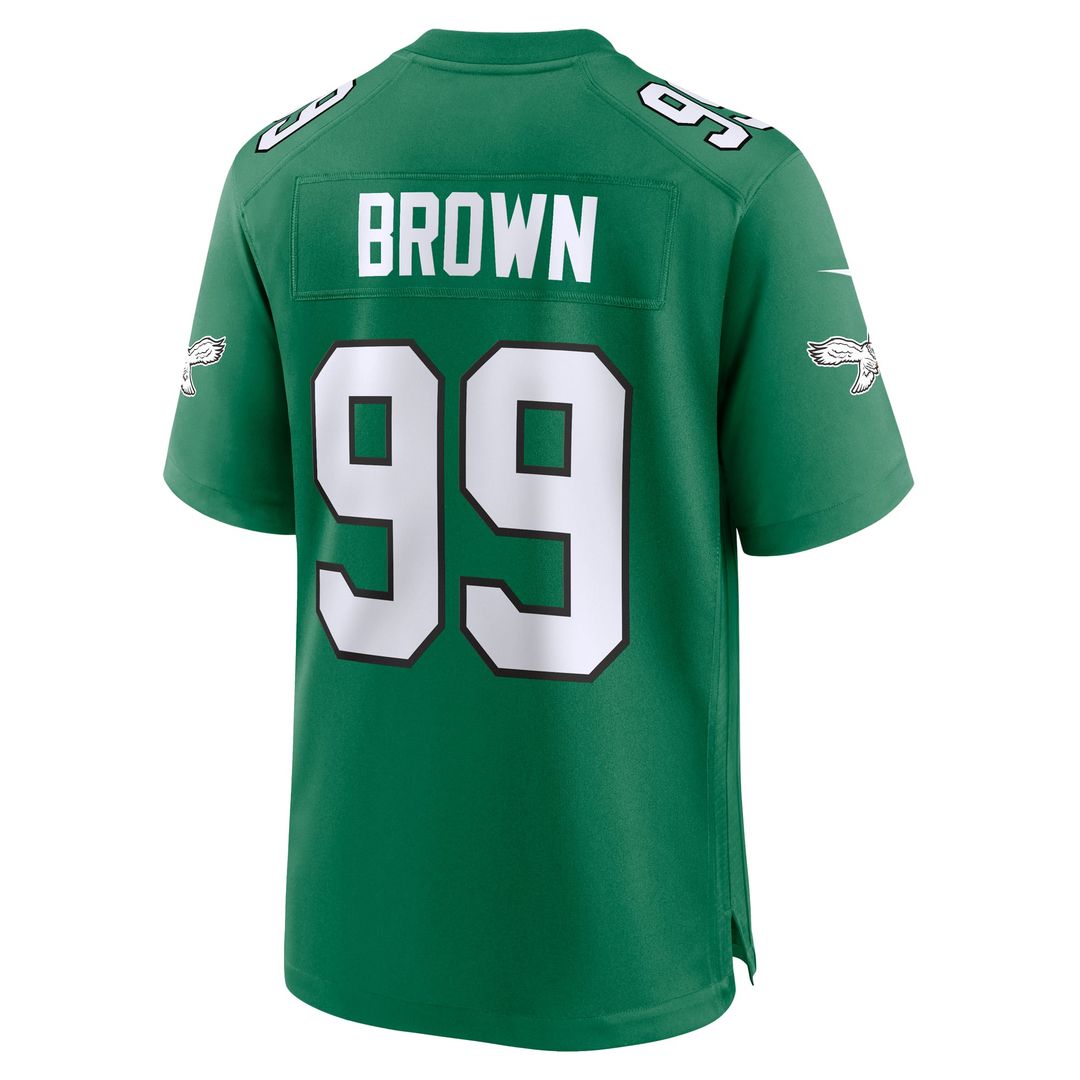 Philadelphia Eagles Jerome Brown Nike Kelly Green Retired Player Alternate Game Jersey