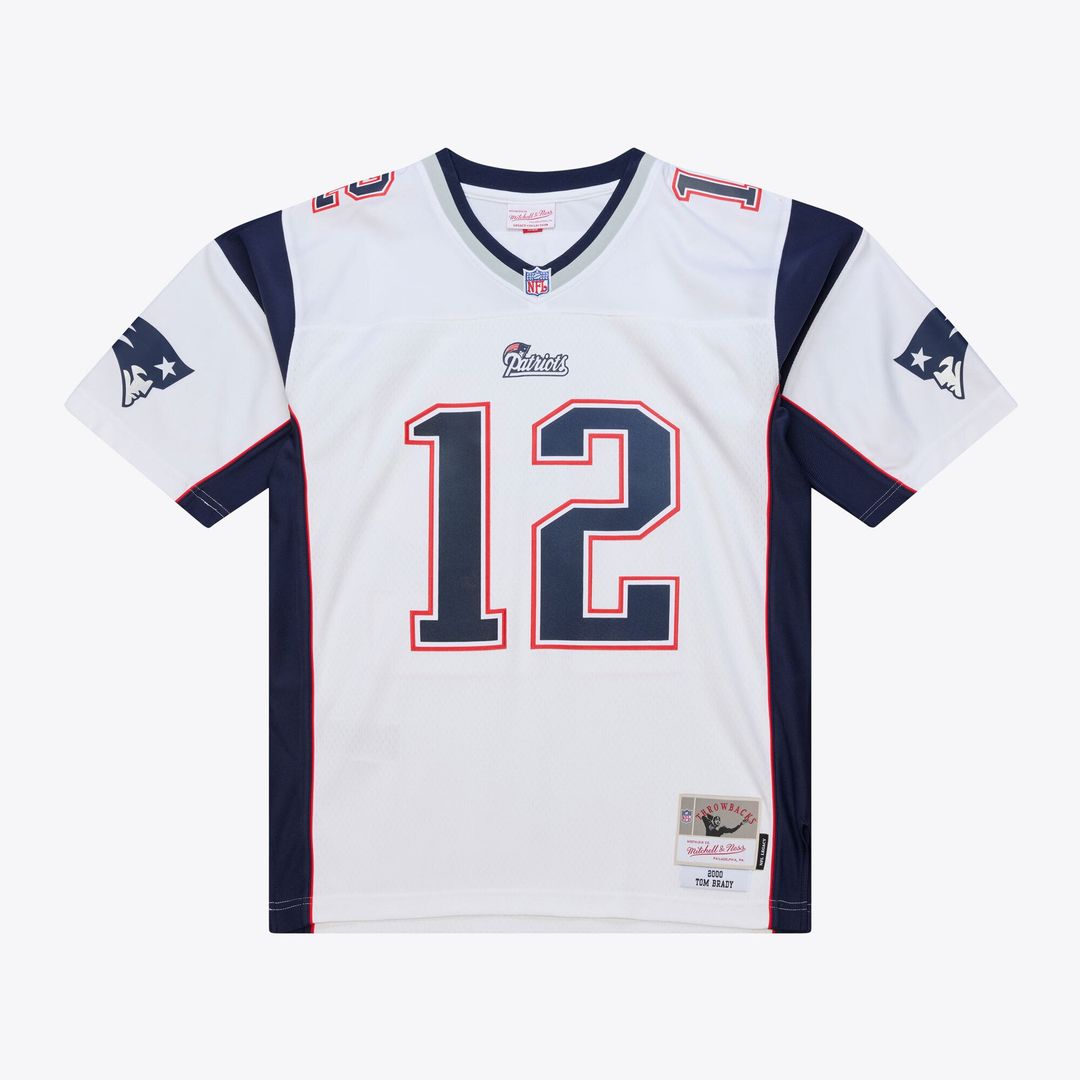 New England Patriots Tom Brady Mitchell & Ness White 2000 Legacy Replica Jersey
