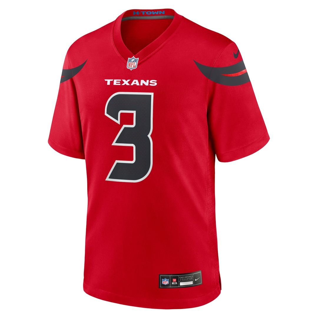 Houston Texans Tank Dell Nike Navy Game Jersey