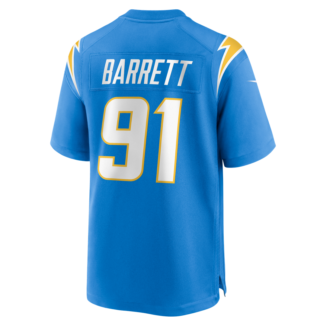 Los Angeles Chargers Nick Barrett Nike Powder Blue Team Game Jersey