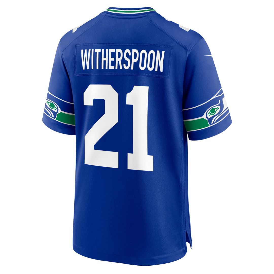 Seattle Seahawks Devon Witherspoon Nike College Navy Game Jersey