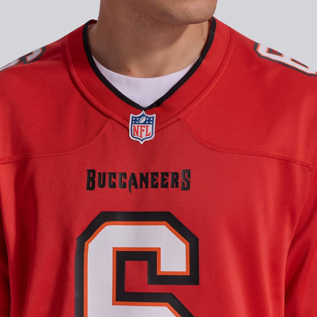 Tampa Bay Buccaneers Baker Mayfield Nike Orange Throwback Game Jersey