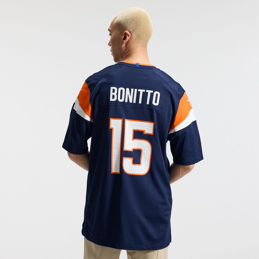 Denver Broncos Nik Bonitto Nike Orange Team Game Jersey