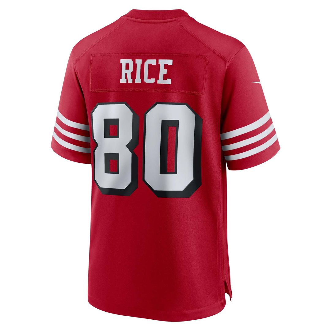 San Francisco 49ers Jerry Rice Nike White Retired Player Game Jersey