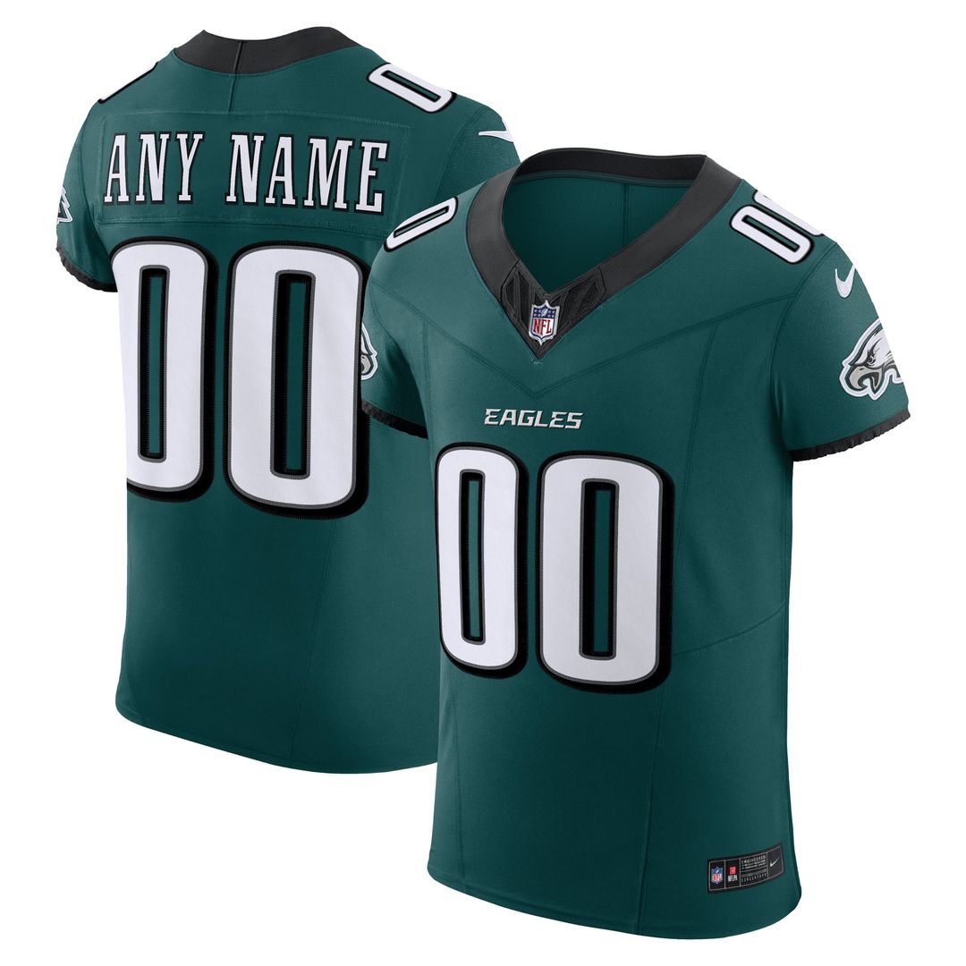 Philadelphia Eagles Nike Kelly Green 2nd Alternate Vapor F.U.S.E. Elite Custom Jersey