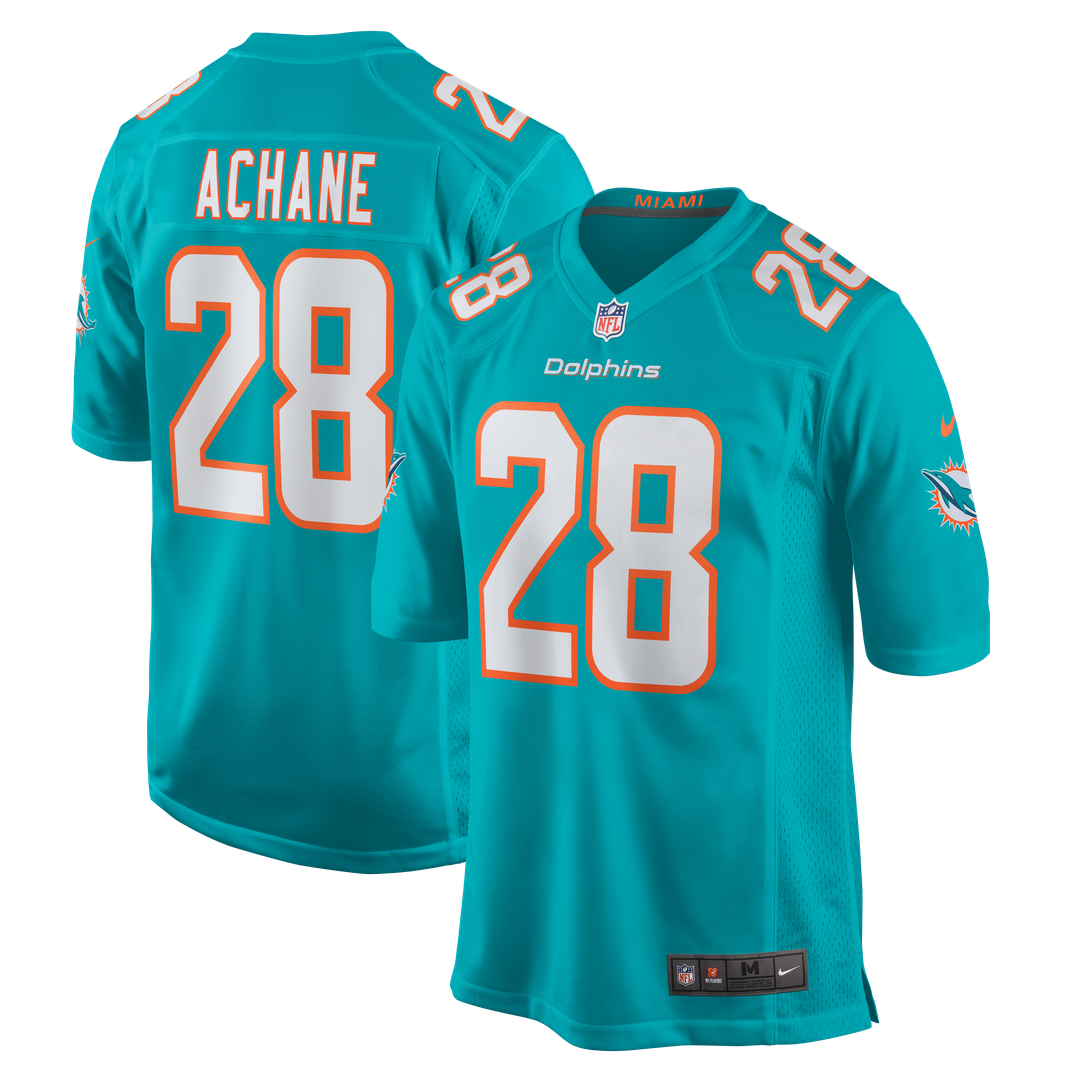 Miami Dolphins De'Von Achane Nike Aqua Player Game Jersey