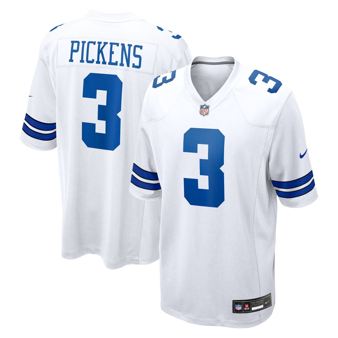 Dallas Cowboys George Pickens Nike Navy Game Jersey