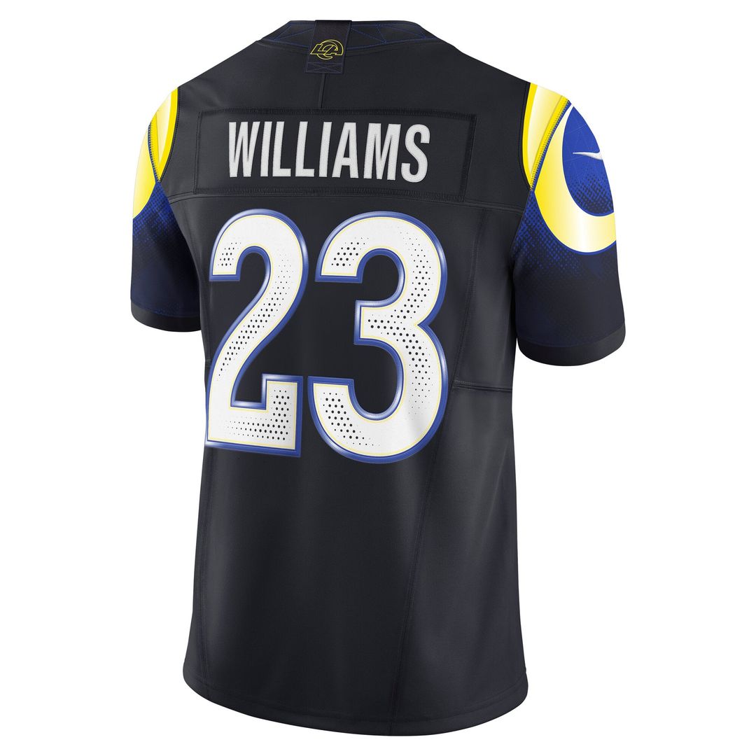Los Angeles Rams Kyren Williams Nike Dark Blue Rivalries Collection Stitched Limited Jersey