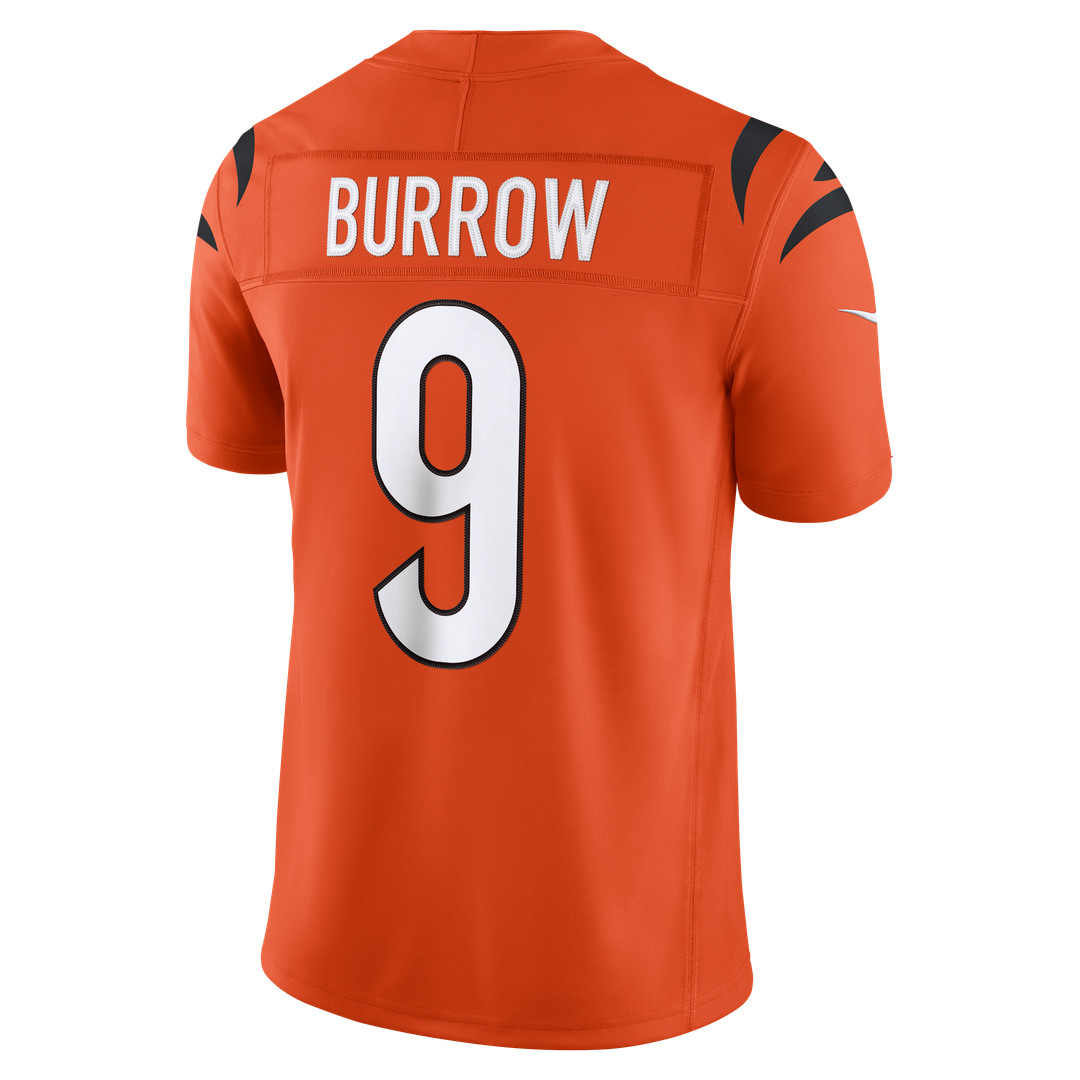 Cincinnati Bengals Joe Burrow Nike Orange Alternate Vapor F.U.S.E. Stitched Limited Jersey