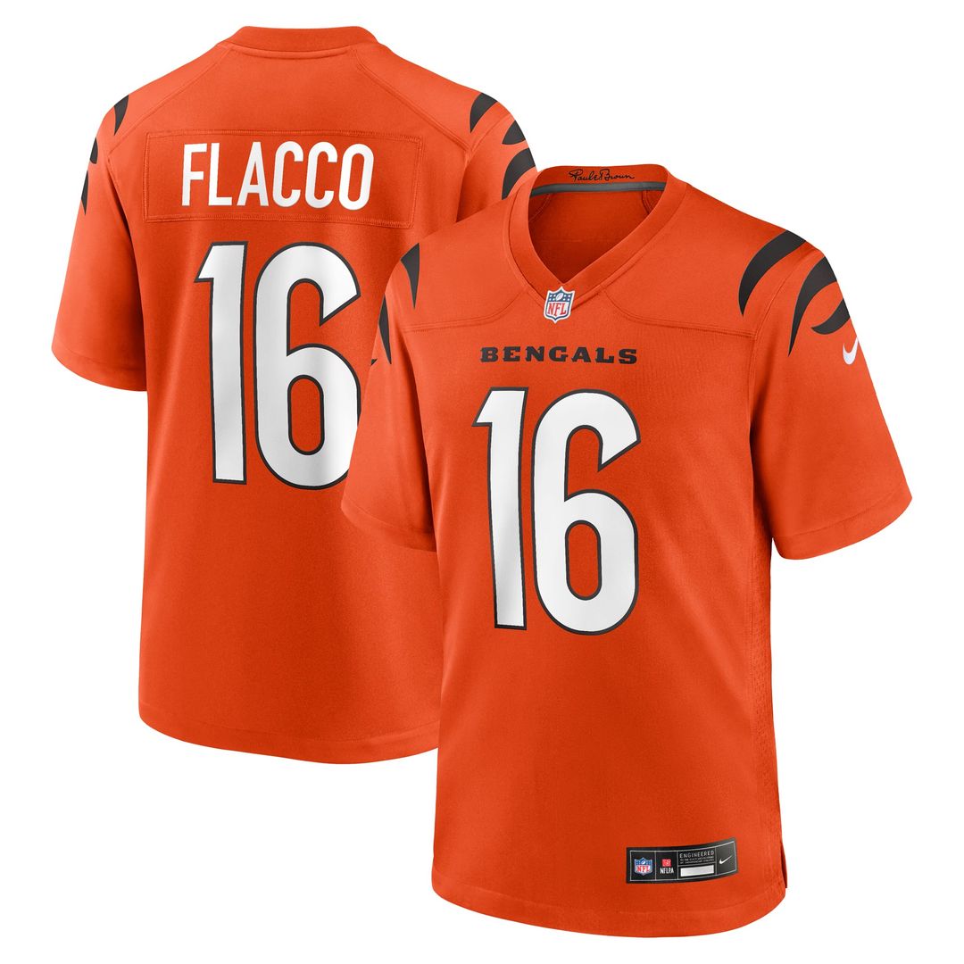 Cincinnati Bengals Joe Flacco Nike White Game Jersey