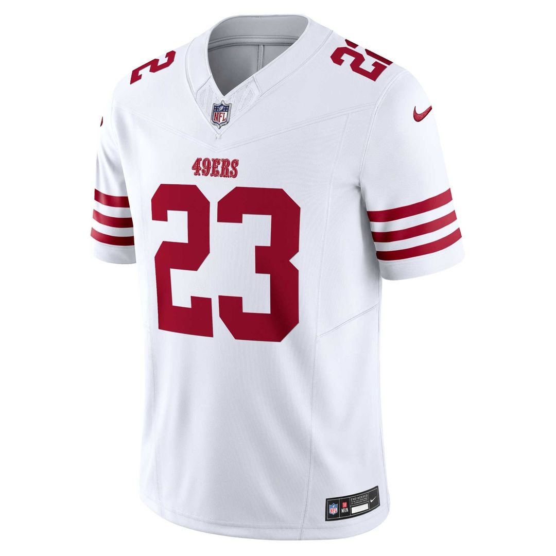 San Francisco 49ers Christian McCaffrey Nike Scarlet Vapor F.U.S.E. Limited Jersey
