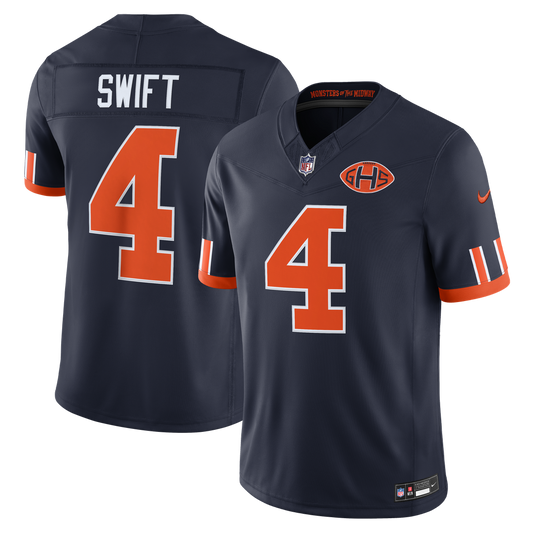 Chicago Bears D'Andre Swift Nike Navy 2026 Rivalries Collection Stitched Limited Jersey