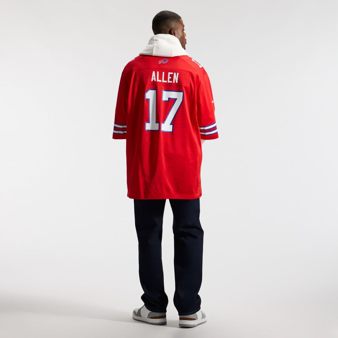 Buffalo Bills Josh Allen Nike Gray Nickel City Game Jersey