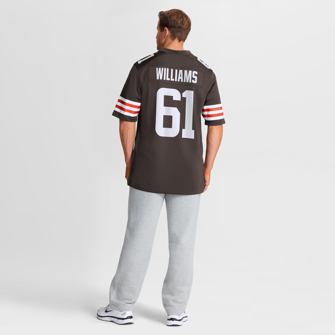 Cleveland Browns Chris Williams Nike Brown Team Game Jersey