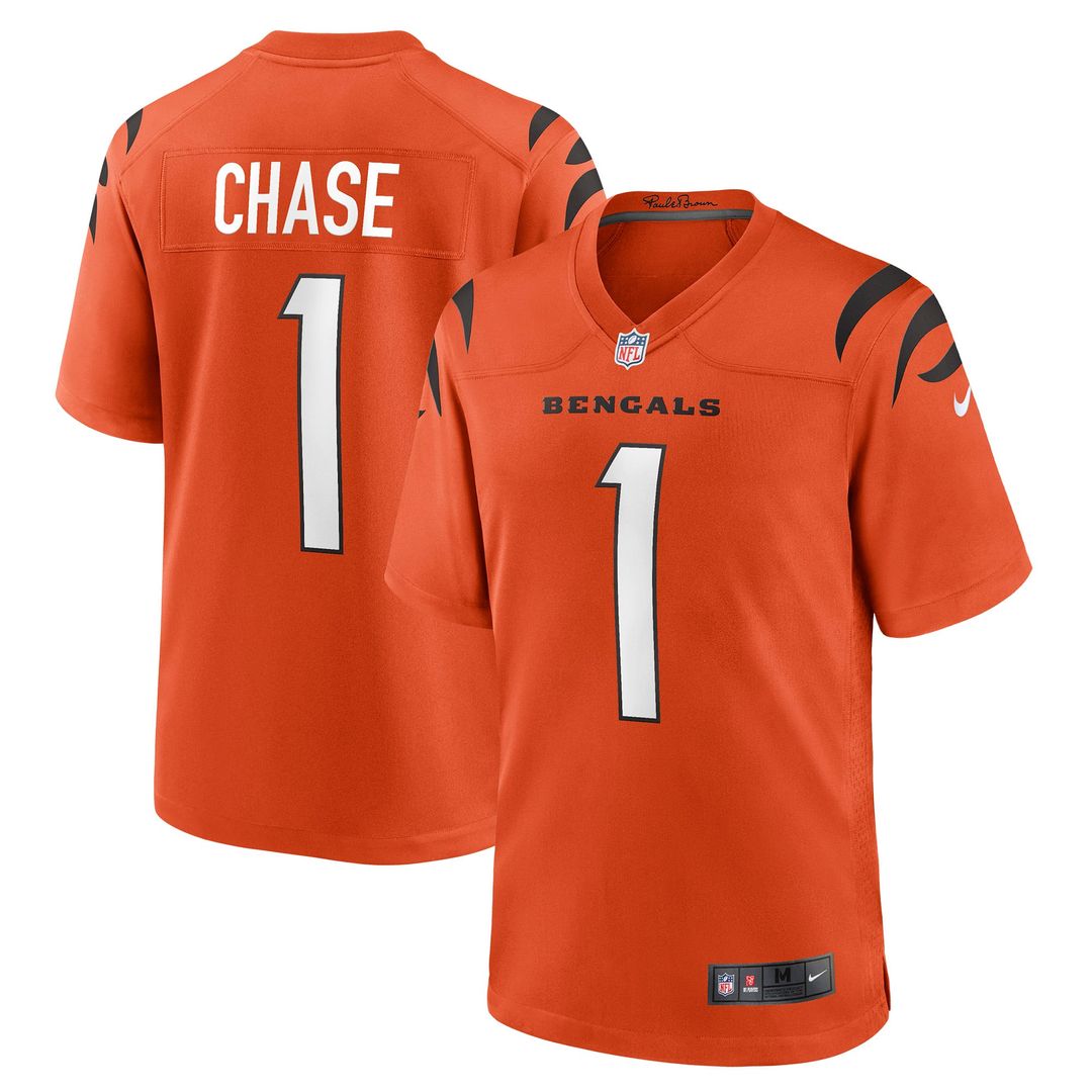 Cincinnati Bengals Ja'Marr Chase Nike Black Game Jersey