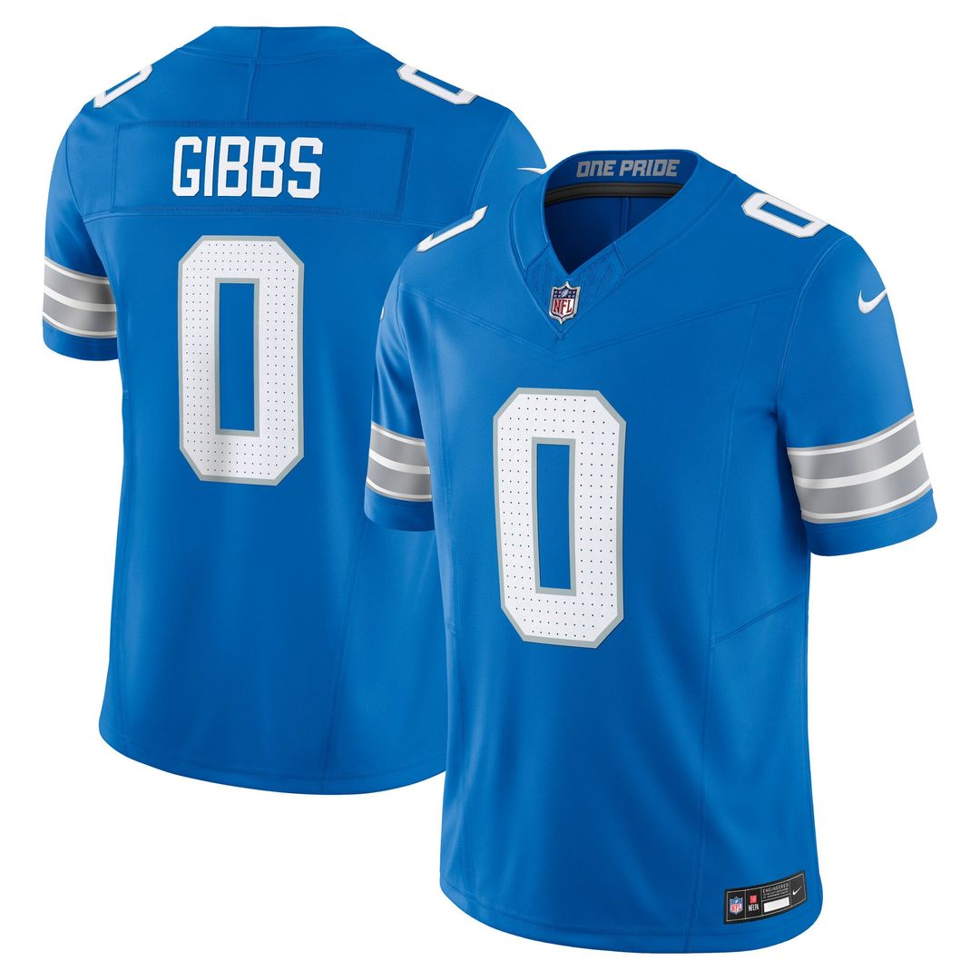 Detroit Lions Jahmyr Gibbs Nike Black 2nd Alternate Vapor F.U.S.E. Limited Jersey