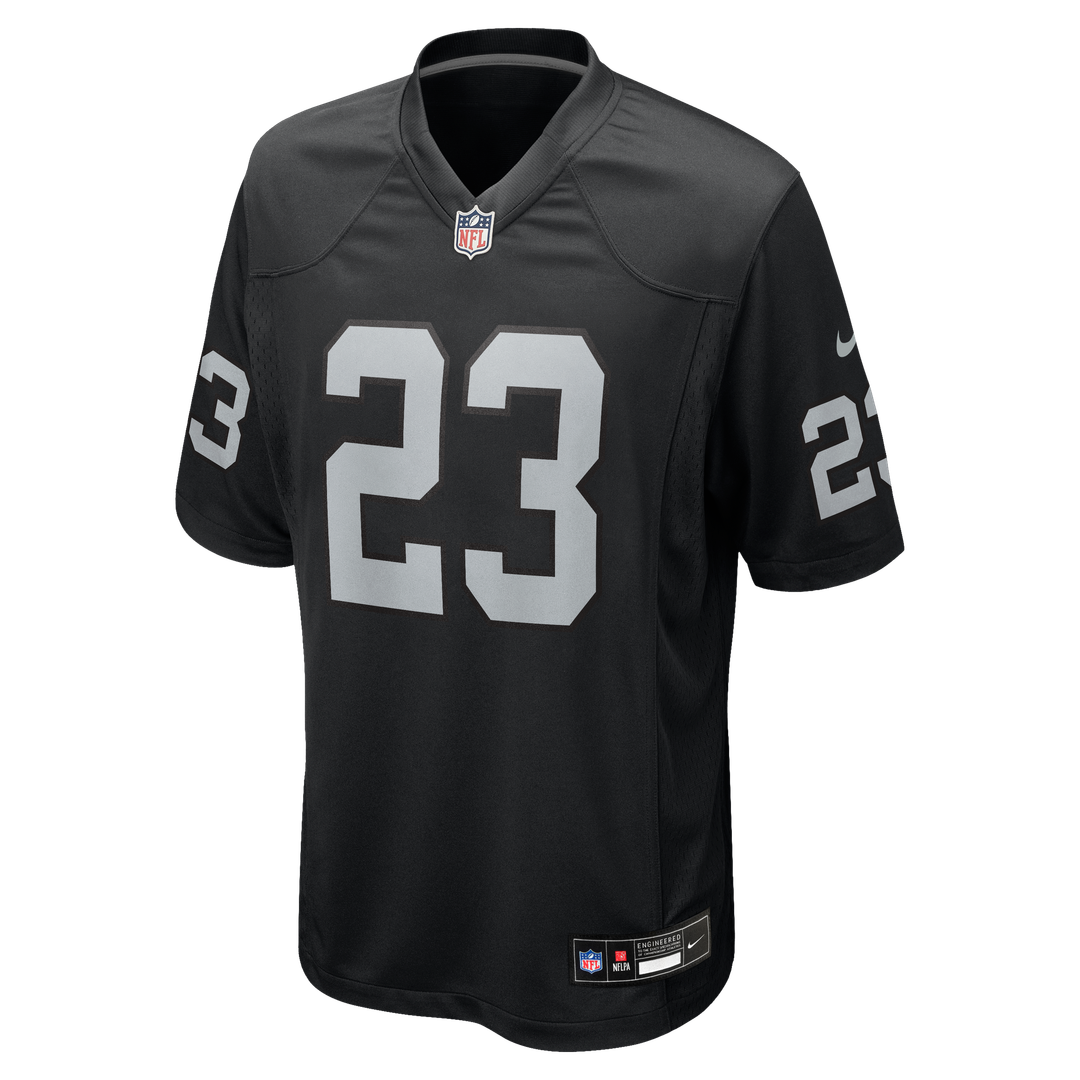 Las Vegas Raiders Dylan Laube Nike Black Team Game Jersey