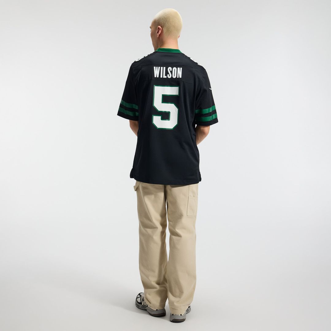 New York Jets Garrett Wilson Nike Legacy Green Game Jersey