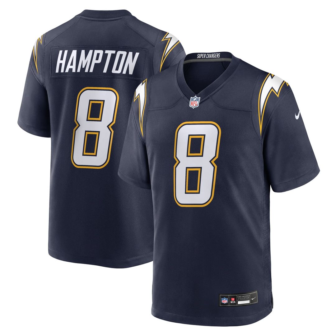 Los Angeles Chargers Omarion Hampton Nike Powder Blue Game Player Jersey
