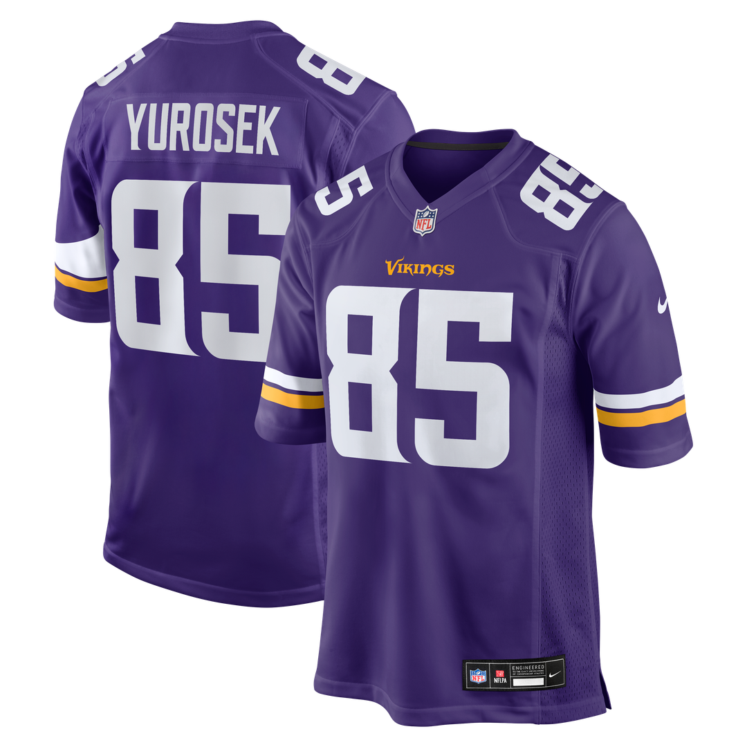 Minnesota Vikings Ben Yurosek Nike Purple Team Game Jersey