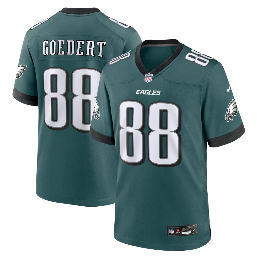 Philadelphia Eagles Dallas Goedert Nike Midnight Green Team Game Jersey