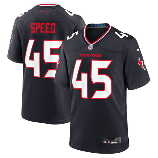 Houston Texans E.J. Speed Nike Navy Team Game Jersey