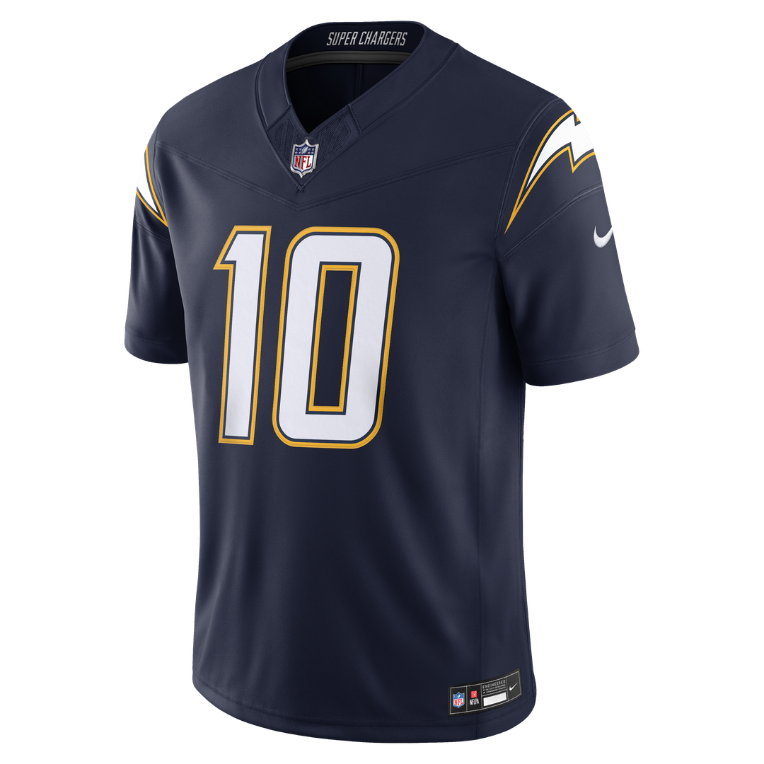Los Angeles Chargers Justin Herbert Nike Navy Alternate Super Chargers Vapor F.U.S.E. Stitched Limited Jersey