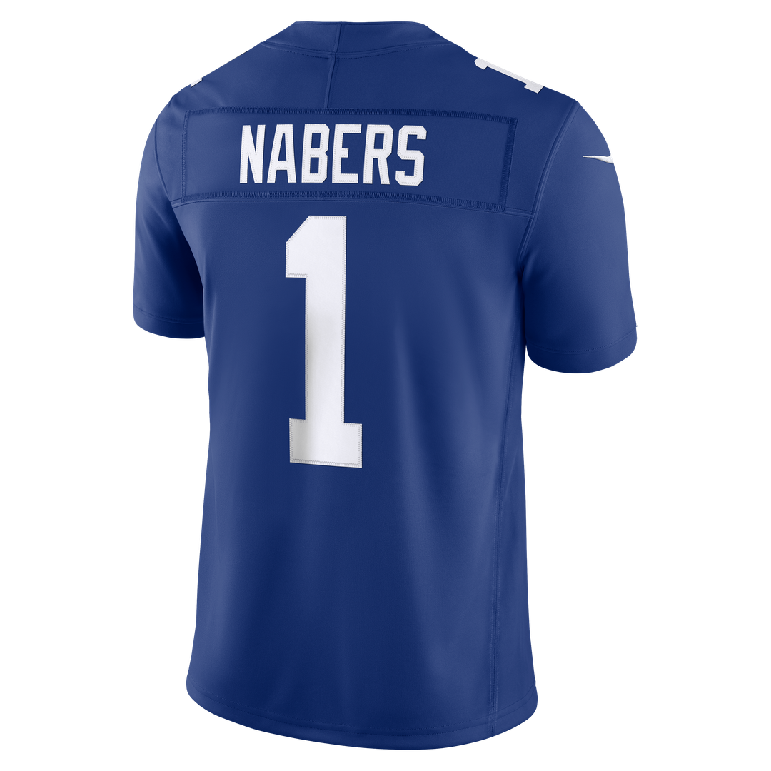New York Giants Malik Nabers Nike Royal Team Vapor F.U.S.E. Stitched Limited Jersey