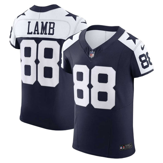 Dallas Cowboys CeeDee Lamb Nike Navy Alternate Vapor F.U.S.E. Elite Jersey