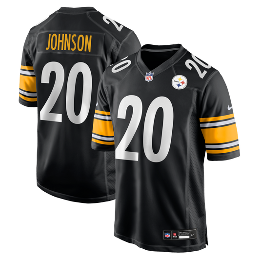 Pittsburgh Steelers Kaleb Johnson Nike Black Team Game Jersey