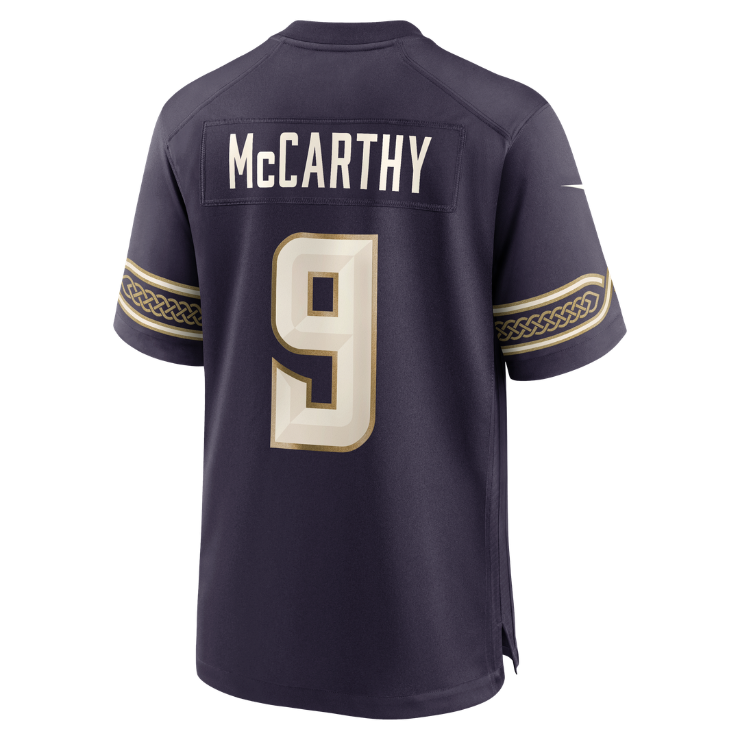 Minnesota Vikings J.J McCarthy Nike Purple 2026 Rivalries Collection Game Jersey