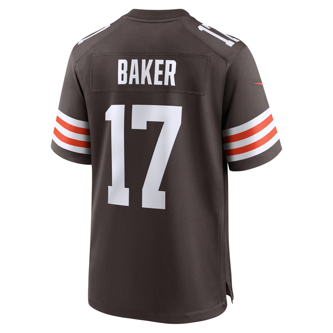 Cleveland Browns Jerome Baker Nike Brown Team Game Jersey