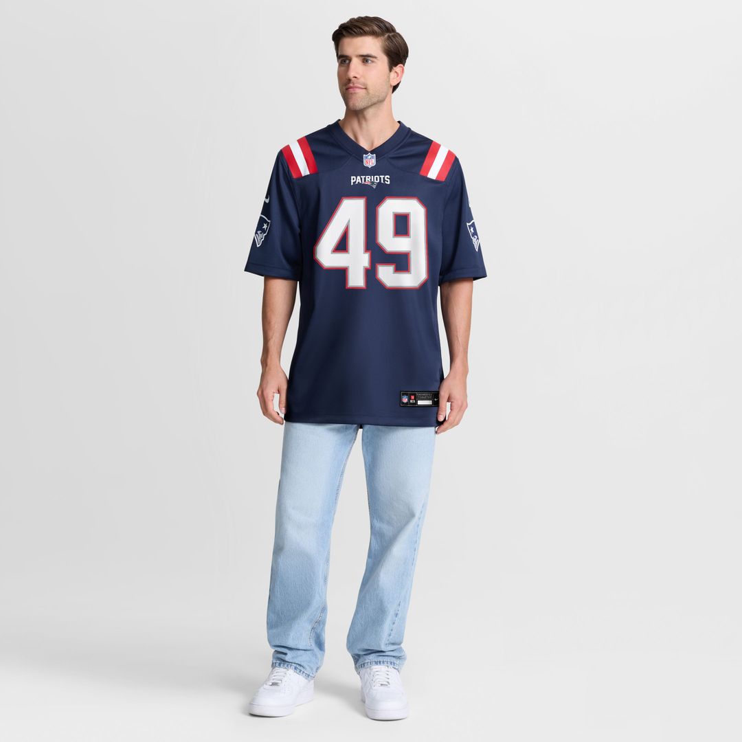 New England Patriots Chad Muma Nike Navy Team Game Jersey