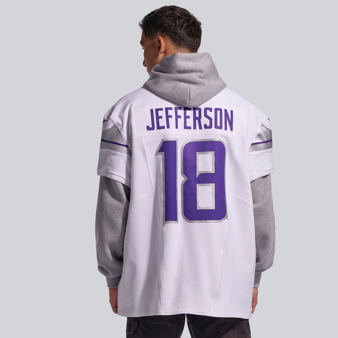 Minnesota Vikings Justin Jefferson Nike White Alternate Vapor F.U.S.E. Elite Player Jersey