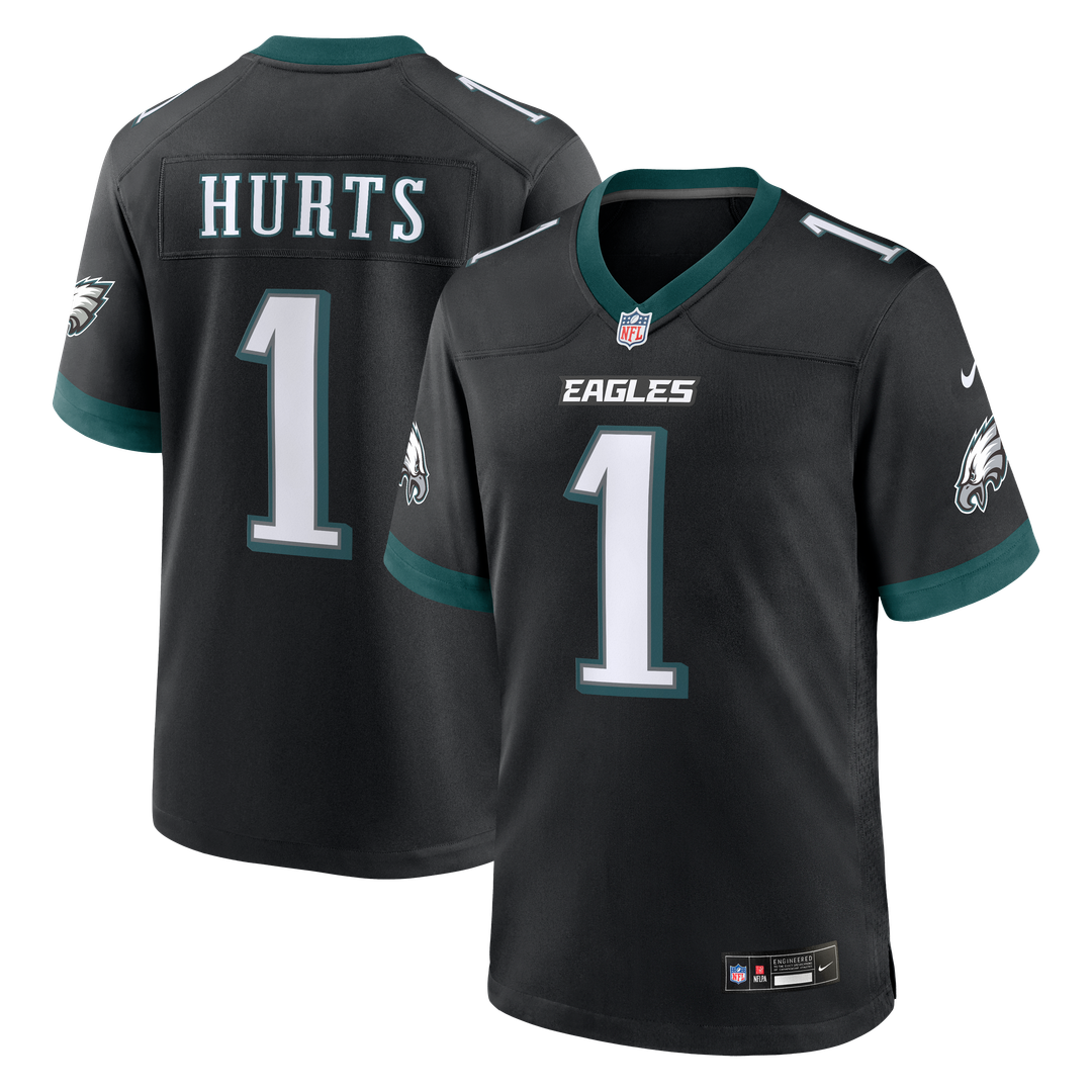 Philadelphia Eagles Jalen Hurts Nike Black Alternate Game Jersey