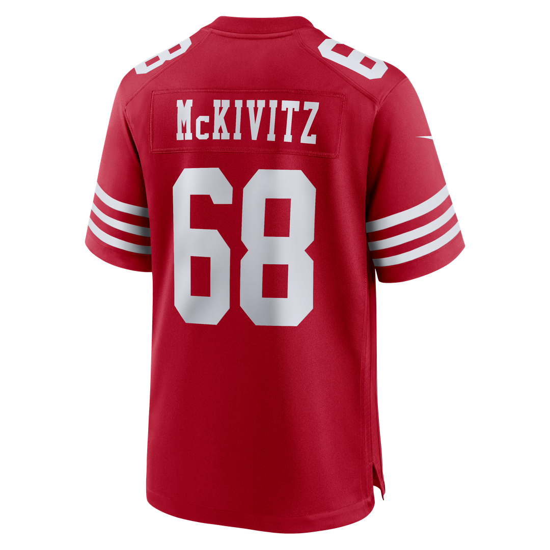 San Francisco 49ers Colton McKivitz Nike Scarlet Game Jersey
