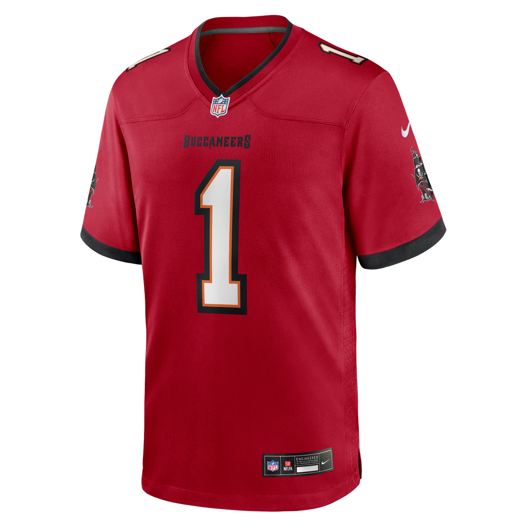 Tampa Bay Buccaneers Number 1 Dad Nike Red Game Jersey