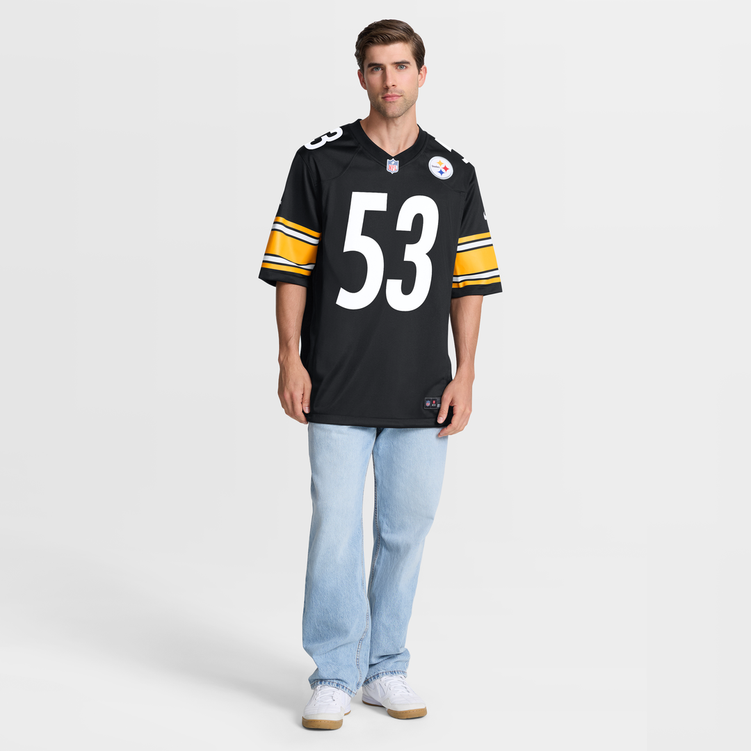 Pittsburgh Steelers JaWhaun Bentley Nike Black Team Game Jersey