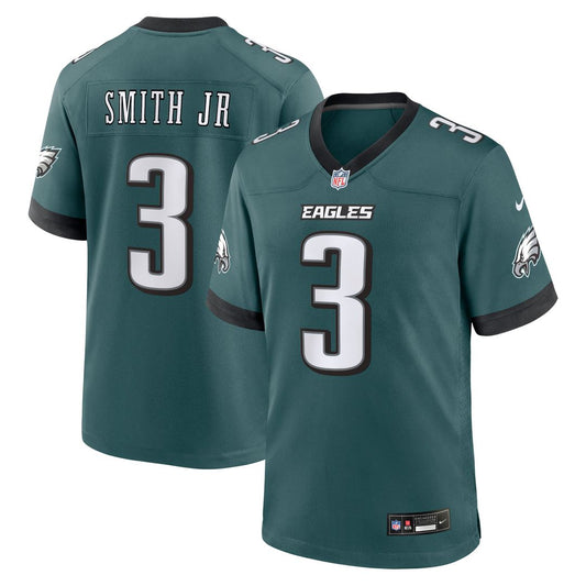 Philadelphia Eagles Nolan Smith Jr. Nike Midnight Green Team Game Jersey