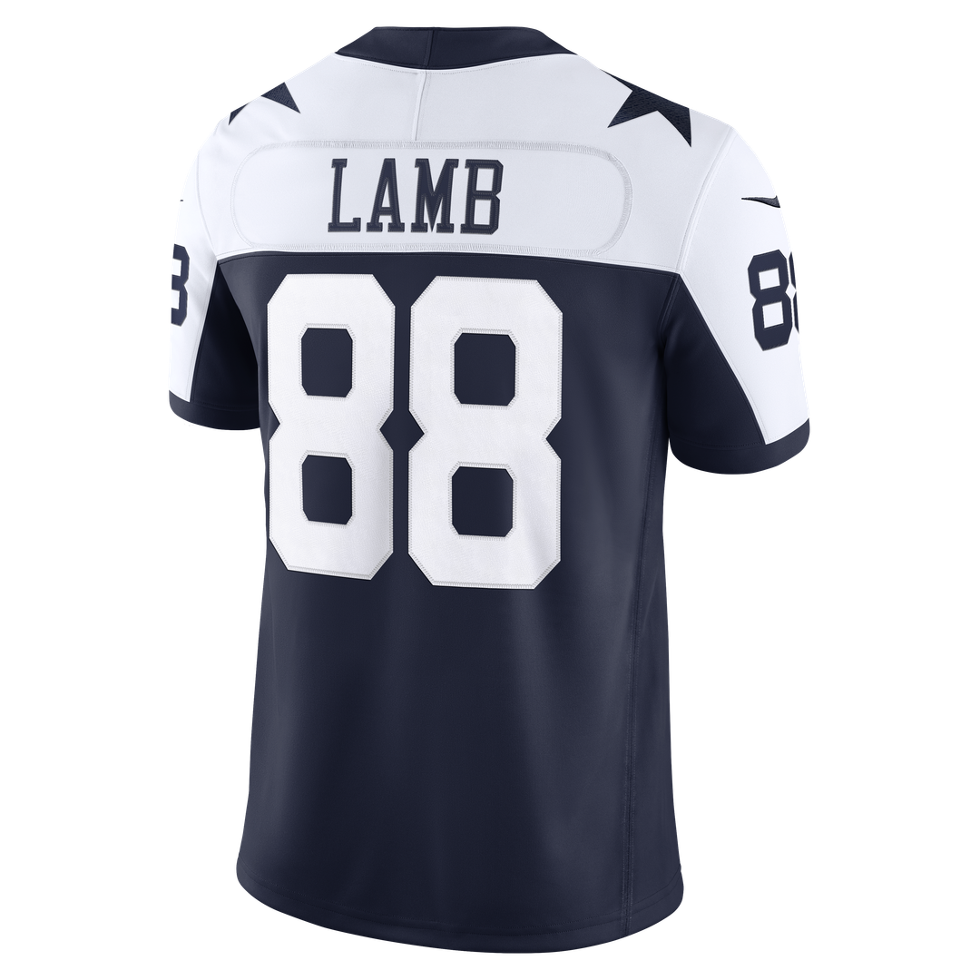Dallas Cowboys CeeDee Lamb Nike Navy Alternate Vapor F.U.S.E. Stitched Limited Jersey
