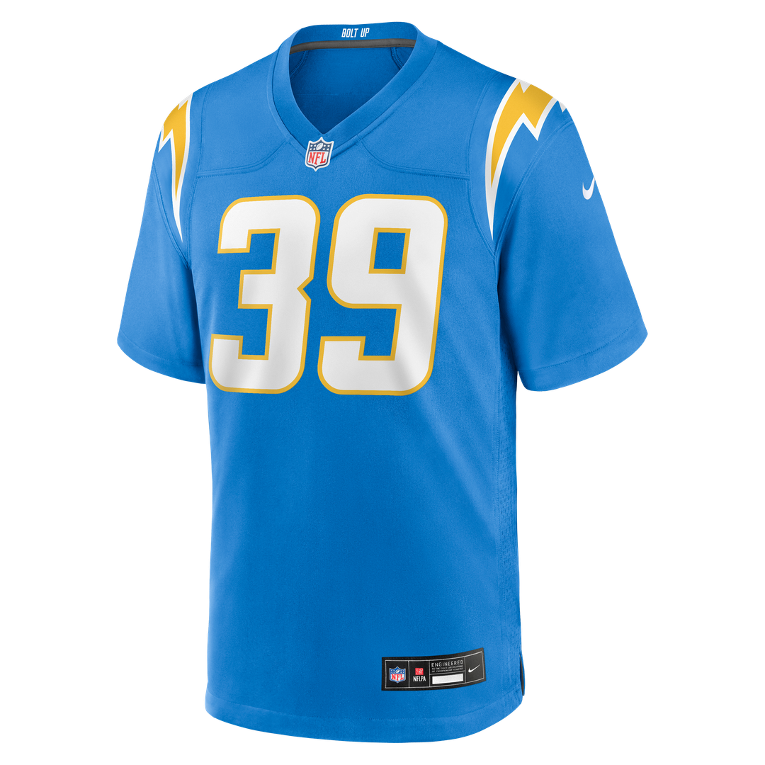 Los Angeles Chargers Eric Rogers Nike Powder Blue Team Game Jersey