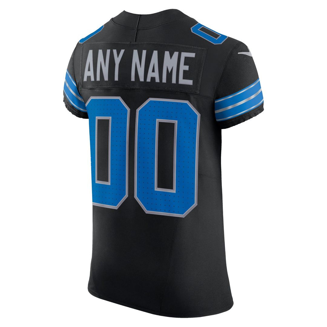 Detroit Lions Nike Black Alternate Vapor F.U.S.E. Elite Custom Jersey