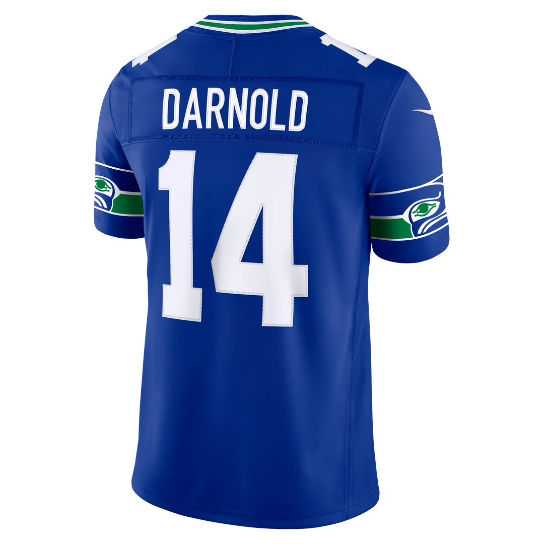 Seattle Seahawks Sam Darnold Nike College Navy Team Vapor F.U.S.E. Stitched Limited Jersey