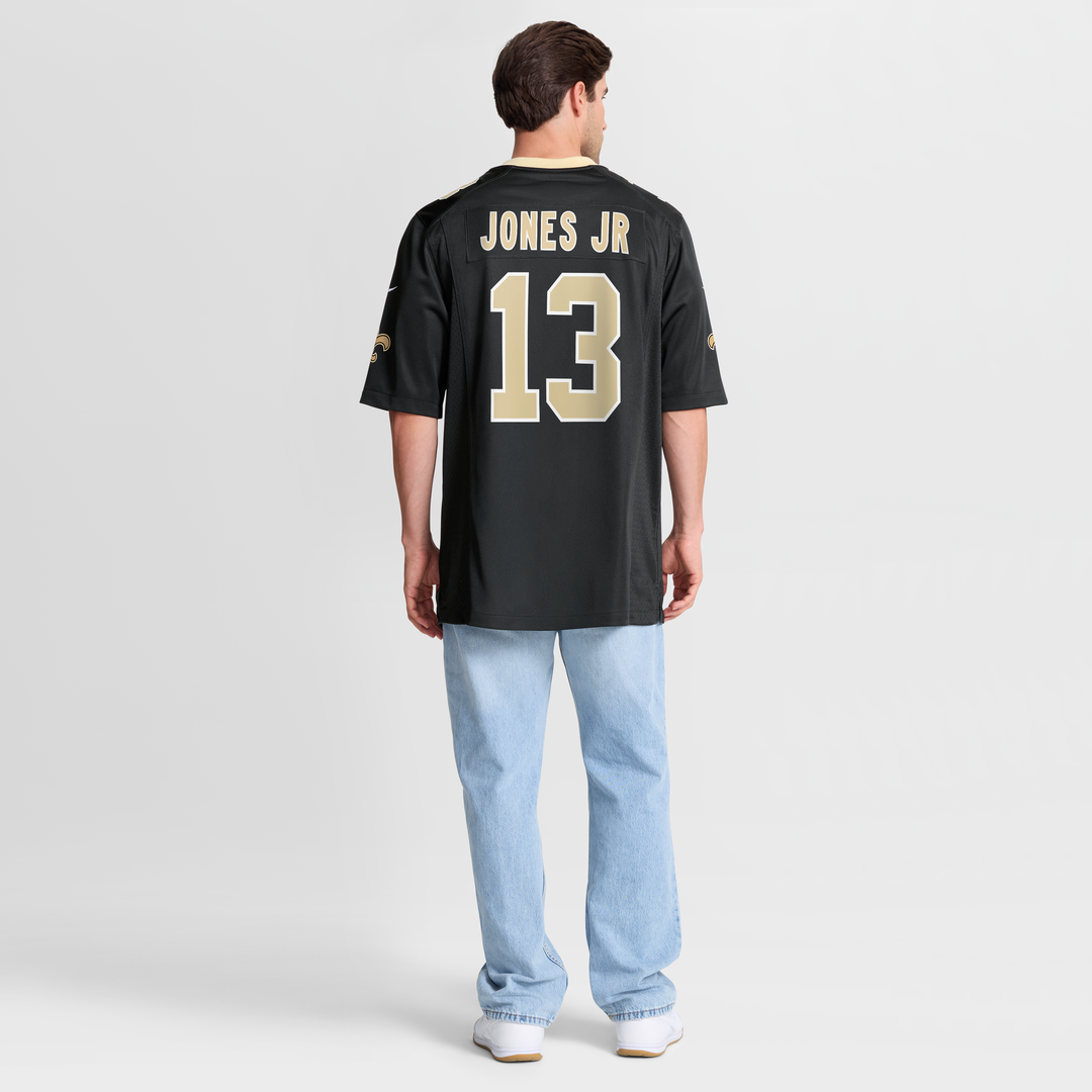 New Orleans Saints Velus Jones Jr. Nike Black Team Game Jersey