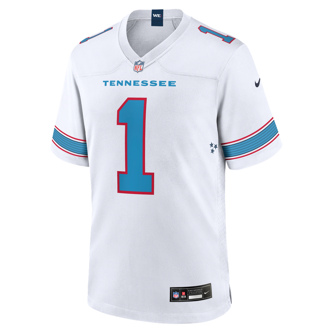 Tennessee Titans Cameron Ward Nike Light Blue Game Jersey